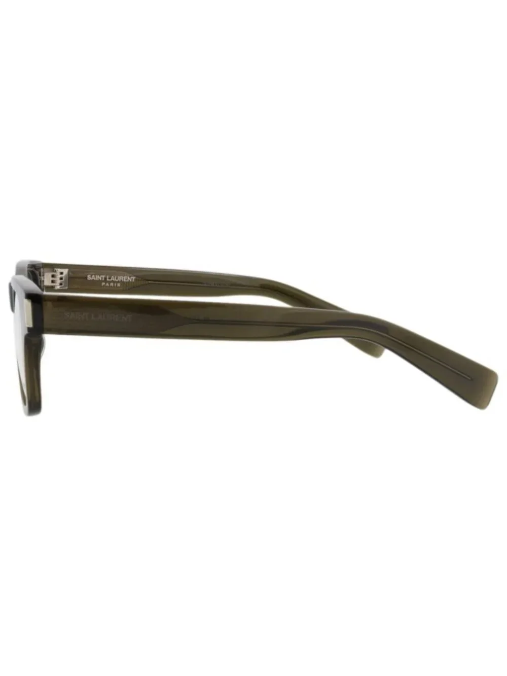 New Saint Laurent Women's Eyeglasses Square Rectangle Acetate Frame Unisex Green